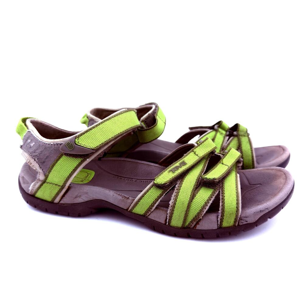 Teva Women's Tirra Lime Green Outdoor Sport Sandals Size 8